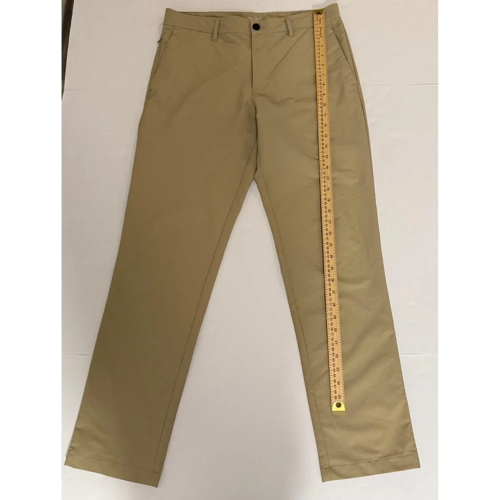 Banana Republic Core Temp Slim Fit Chino Pants Mens 32x32 Khaki Tan 1557516